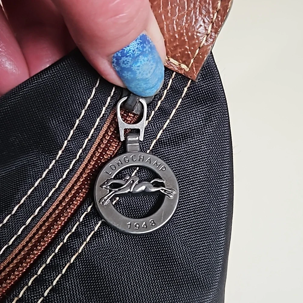 Longchamp Purple and Black Tote Bag - Picture 9 of 17
